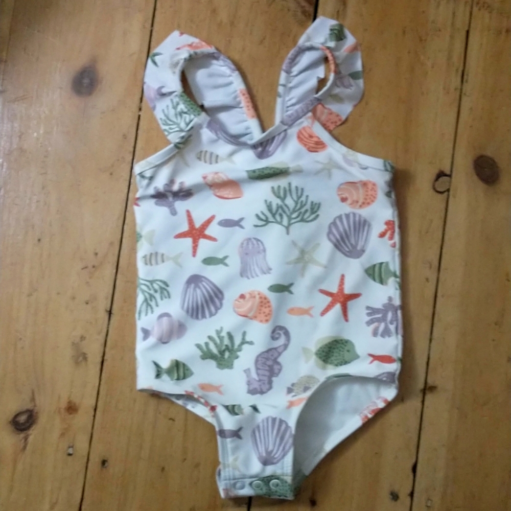 Little Co. Ocean Print One Piece 24m